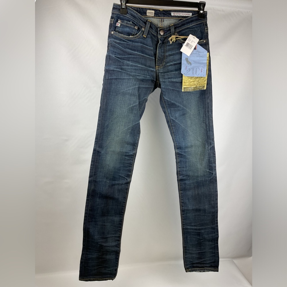 NWT AG Adriano Goldschmied the Premiere Skinny Straight Denim Jeans Sz 25R